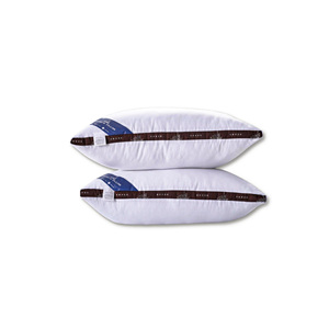 Oreiller cervical en coton compressible pour fournitures d'hôtel tissu rayé OEM ODM Vietnam livraison en gros directe d'usine en vrac - Product Image 6