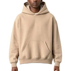 Sweat à capuche pour homme 100% coton éponge française Logo personnalisé Sweats à capuche en coton gaufré lourd pour homme - Product Image 1