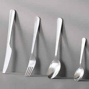 ชุดช้อนส้อมสแตนเลส4ชิ้นชุบทองพรีเมี่ยมสีทองพร้อมชุดเครื่องใช้บนโต๊ะอาหารดีไซน์คลาสสิกมีสไตล์ - Product Image 5