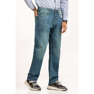 กางเกงยีนส์ทรงตรงเอวกลางสีสโตนวอช สไตล์วินเทจ Y2K ฮิปฮอป ดีไซน์ปะติดปะต่อ พร้อมเทคนิคการปักลาย สำหรับฤดูหนาว - Product Image 4