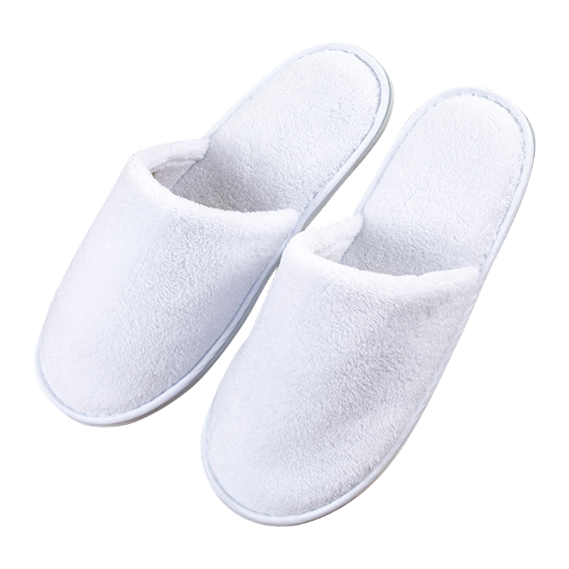 Modern ury Coral Velvet Hotel Slipper