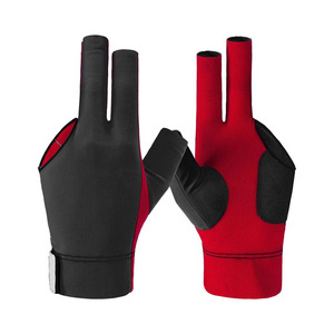 Rabixo Sports Stretchable Breathable Lightweight Non-Slip Hand Protection Unisex Billiard Gloves Three Finger Cue Pool Snooker - Product Image 1