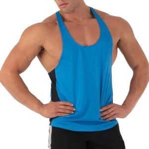 Débardeur de sport personnalisé en gros pour hommes, style streetwear, respirant, en Spandex/Coton, pour la course et le fitness, avec sublimation - Product Image 3