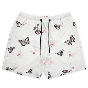 กางเกงกีฬาของผู้ชายแบบสั่งทำกางเกงตาข่ายผ้าฝ้าย100% ระบายอากาศได้ดีเป็นมิตรกับสิ่งแวดล้อมลายพิมพ์กันยับ - Product Image 3