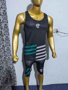 Crop top personnalisé avec logo, doux, pour la course à pied, le fitness, le sport, jacquard, ajouré, débardeur court, col rond, ample, pour le yoga, la salle de sport - Product Image 3