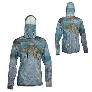 Ropa de pesca UPF 50 + Camisas de pesca de manga larga transpirables de secado rápido Diseño personalizado Nueva llegada Sudadera con capucha de pesca de poliéster - Product Image 3