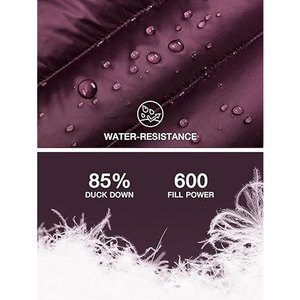 Manteau d'hiver recyclé pour femmes de qualité supérieure, veste matelassée imperméable avec capuche, isolée, chaude, écologique, légère, vêtements d'extérieur - Product Image 4