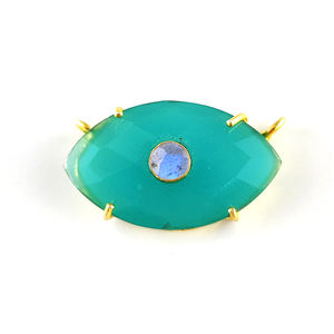 925 argent Sterling or Vermeil rubis broche ensemble pendentif 20x10mm Long Marquise pendentif pour la fabrication de bijoux - Product Image 6