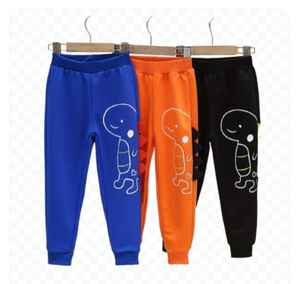 Joggers atléticos ligeros de 3 uds para niños con estampado de letras, cintura elástica de mezcla de poliéster suave y cómoda para Primavera/Verano/otoño - Product Image 2