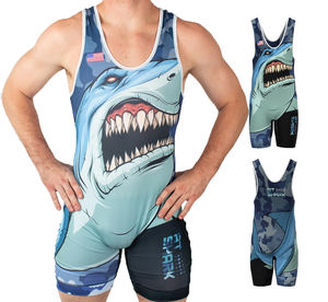 Singlets MMA pour jeunes garçons Compression Logo personnalisé Conception réversible Uniforme d'équipe Sublimation MMa Ensembles Jiu Jitsu Kimono - Product Image 2
