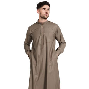 Thobe / Thawb Thobe tradicional de alta calidad para hombres con capucha Túnica elegante y cómoda perfecta para actividades culturales - Product Image 1