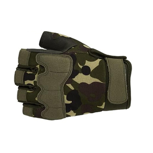Hot Selling Breathable Lightweight Cotton Waterproof Adjustable Wrist Strap Non-Slip Half Finger Safety Unisex Pull-On Gloves - Product Image 3
