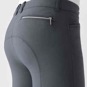 Nueva llegada de las mujeres Premium Fit Denim montar medias de fabricación personalizada Pantalones Leggings para ecuestres Deportes Equitación - Product Image 3