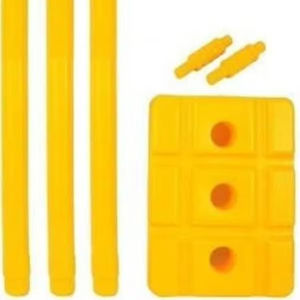 Ensemble de souches de cricket de Style pakistanais à prix d'usine avec 03 souches en plastique 02 bélières 01 accessoires de guichet en V de Base - Product Image 1