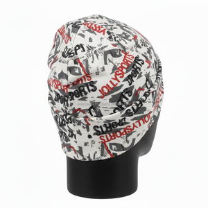 Bonnet en jersey de polyester et élasthanne de qualité supérieure pour homme, 180 GSM, tissu extensible doux, sublimation intégrale, logo personnalisé, bonnet jacquard - Product Image 4