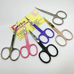 Ciseaux à ongles d'étiquette personnalisée professionnelle qualité durable en acier inoxydable lame droite incurvée ciseaux outil à ongles ciseaux à ongles - Product Image 1