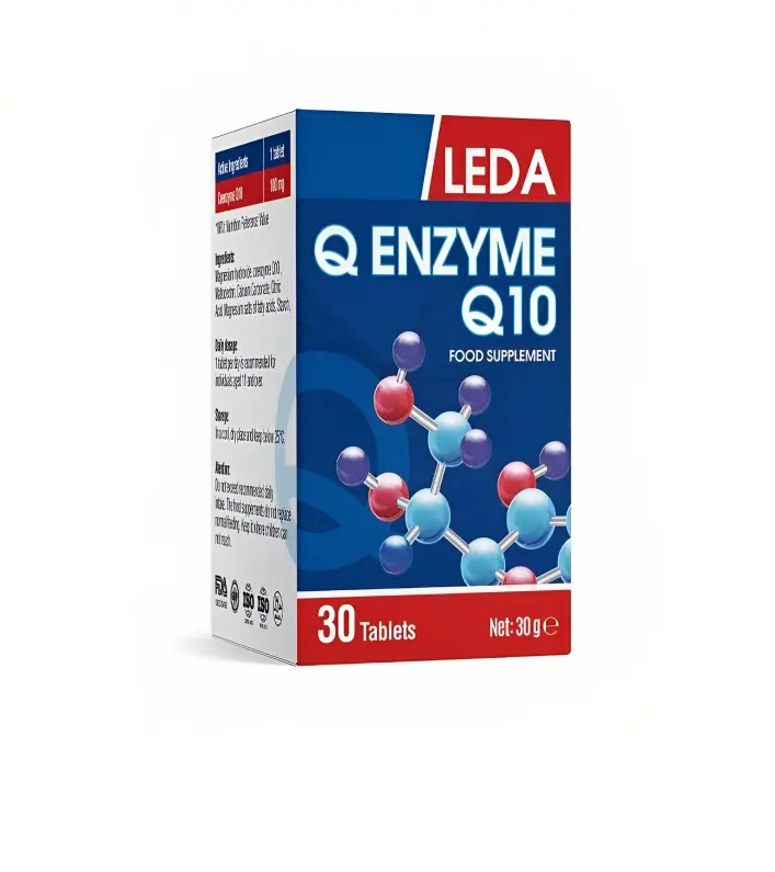 En çok tercih edilen yüksek kalite en iyi fiyat besin-gıda takviyesi ürünü-LEDA Q enzim Q10 30 tablet