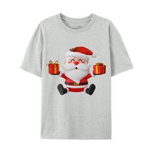 <b>Party</b> Wear Christmas Santa Claus Disguise Printed Breathable Quick-Drying Full Sleeves Couple Customized Men's Activewear - Product Image 5