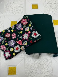 Banasi ชุดปาร์ตี้ผ้าไหมอินเดียแบบหรูหราคุณภาพสูงผ้าทอสวยงาม - Product Image 4