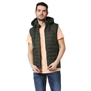 New Arrivals Denim Sleeveless Puffer <b>Vest</b> Customized Style Breathable <b>Men</b> Whole Selling Price Comfortable Puffer <b>Vest</b> for Sale - Product Image 3
