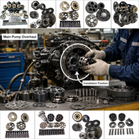 Kit de réparation de pièces de pompe à piston hydraulique AP2D36LV3S7-889-3 AP2D36LV1RS7-938-4 AP2D36LVTRS7 : Bloc-cylindres, plaque de soupape, arbre de transmission