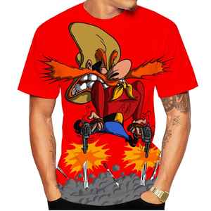 Camiseta de Hombre, Talla Grande, Manga Corta, Cuello Redondo, 100% Poliéster, Transpirable, Estilo Casual, con Estampado por Sublimación, para Verano - Product Image 4