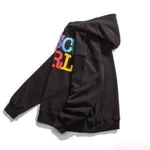 Sweatshirts à capuche surdimensionnés en coton biologique 450 GSM avec impression bouffante pour femmes Saison d'automne Sweatshirts à épaules tombantes avec poche kangourou - Product Image 2