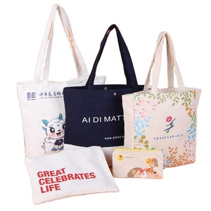 Custom Logo Tote Bag Personalized Cotton Promotional Printed Logo Tote Bag