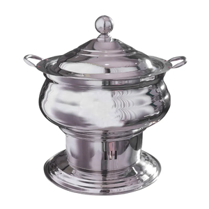 Modern Chafing Dish With Heating Stand For Hotel Catering Restaurant <b>Food</b> <b>Warmer</b> Stainless Steel Lovely Round Chafing Dish Sets - Product Image 1