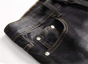 2025 Customized <b>Men</b> Zipper Loose Fit 100% Cotton Stone Washed Denim <b>Jeans</b> Shorts Straight Fit Zipper Fly <b>Jeans</b> Shorts <b>Men</b> - Product Image 5