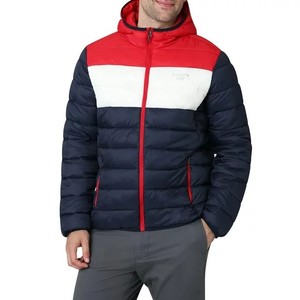 Chaqueta Bomber Acolchada para Hombre, Talla Grande, de Alta Calidad, Venta Directa de Fábrica, Impermeable, Cortavientos, con Capucha, para Invierno, Primavera, Color Negro y Azul - Product Image 4