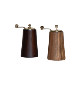 Vente directe de salière et poivrière en bois d'acacia, pot à épices durable, écologique, portable, distributeur d'assaisonnement pour la cuisine à domicile - Product Image 3