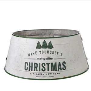 Dernier support d'arbre de Noël en métal plaqué or avec design martelé New Look Décoration de Noël pour logo personnalisable en gros - Product Image 2