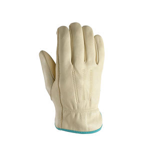 Gants de conduite de course unisexe Design à doigts entiers Couette en cuir de paume cousue antidérapante Confort élégant pour les voyages à vélo en plein air - Product Image 3