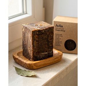Avlia 75% Laurel Oil Aleppo <b>Soap</b> Bar-Handmade Shea Butter <b>Soap</b> for Anti-Acne and Brightening - Product Image 2