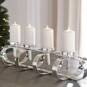 Soporte de vela decorativo de diseño elegante de nueva llegada, candelabro de anillo de metal de alta calidad para soporte de vela de Venta caliente - Product Image 2