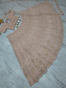 Lehenga de Georgette Premium de Boutique India, Lehenga de Diseñador de Bollywood, para Fiestas y Bodas, la Más Vendida, Ropa Festiva Moderna para Mujer - Product Image 4