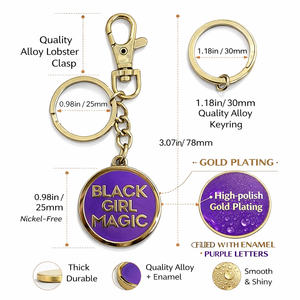 Portachiavi Personalizzati in Smalto Duro 2D con Glitter, Personaggi Anime e Cartoni Animati in Lega di Zinco per Regali - Product Image 3