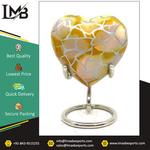 Fabricant leader de fournitures funéraires en métal avec logo personnalisé de meilleure qualité, urnes de crémation en forme de cœur à vendre - Product Image 4