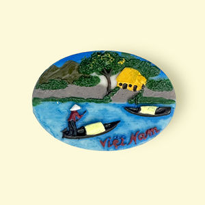 Estatuilla magnética de resina de estilo artístico de alta calidad, recuerdo de Vietnam, trae la belleza del país a su hogar - Product Image 1