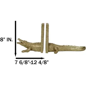 Sculpture de figurine en aluminium plaqué or minimaliste moderne, décoration animale religieuse antique, fabrication artisanale, qualité d'exportation, art poli - Product Image 2