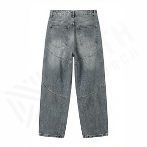 Pantalones Vaqueros de Mezclilla para Hombre 2025, Pantalones Ajustados, Vaqueros Ajustados para Hombre, Venta al por Mayor de Fábrica, Transpirables, Rectos, Servicio OEM - Product Image 2