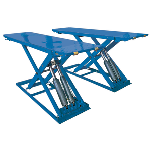 Elevador de Tijera Hidráulico de 3.2T para Autos, Plataforma de Elevación de Vehículos de Doble Cilindro y Elevación Media - Product Image 1