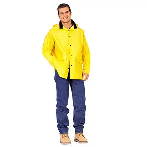 High Quality Super Strong Polyester Lining Non Conductive PVC Rain Jackets at Wholesale Prices from US Manufacturer