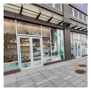 Tùy chỉnh kích thước màu nhôm khuôn cửa NộI ThấT 2-panel Patio cửa rõ ràng temper Kính trượt mở đôi kính nhà - Product Image 2