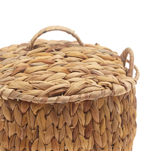 Cesta de Almacenamiento de Jacinto de Agua con Tapa, Cesta Tejida a Mano Natural, Conveniente para el Almacenamiento en la Cocina del Hogar, Procedente de Vietnam - Product Image 2