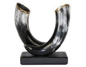 Ensemble à boire en corne de buffle avec support en fer Technique brute corne d'agate Viking pour bière vin qualité d'exportation de f s international - Product Image 6