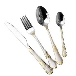 Haute Poli Partyware Couverts Ensemble En Acier Inoxydable Premium Looks Qualité Argenterie 100% Écologique De L'Inde - Product Image 1