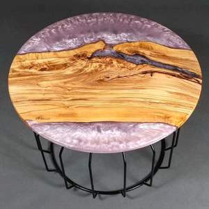 Modern Wooden Resin Center <b>Table</b> For Living Room Coffee <b>Table</b> Luxury Home Furniture - Product Image 1
