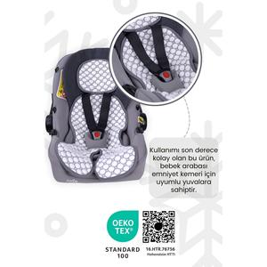 Iceberg sơ sinh xe Ghế đệm, 0-1 tuổi hiệu ứng làm mát sáng tạo 4D vải Xe đẩy đệm - Product Image 4